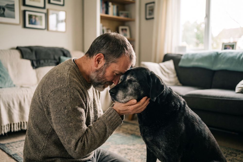 Saying Goodbye to a Dog saying goodbye to a dog